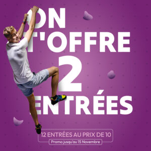 Climb Up Lille Centre : 12 entrées au prix de 10