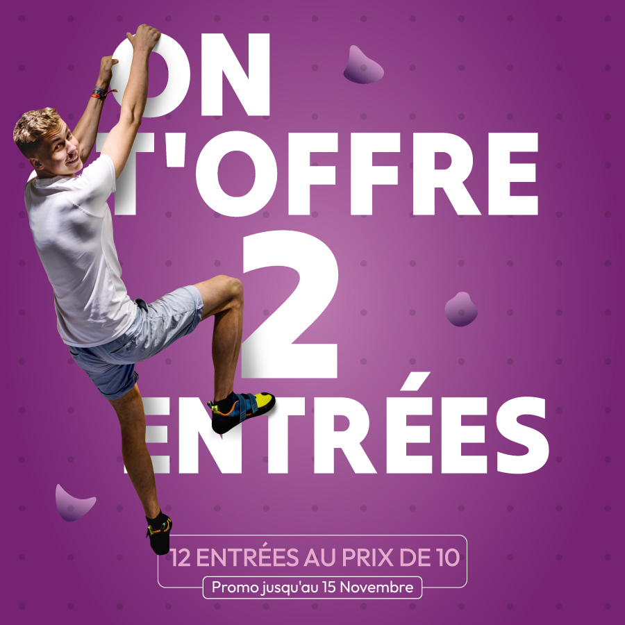 Climb Up Lille Centre : 12 entrées au prix de 10